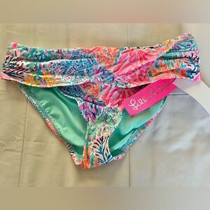 Lilly Pulitzer Lagoon Sarong Hipster Bottoms - NWT - Multi Splashdance Print